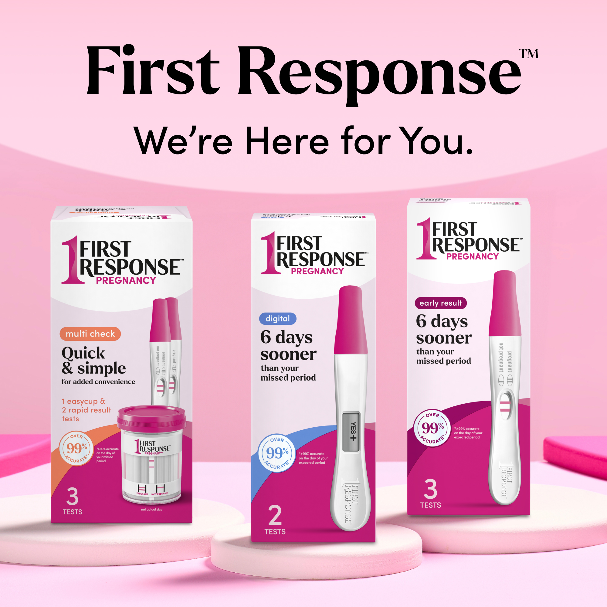 First Response Digital Pregnancy Test.
