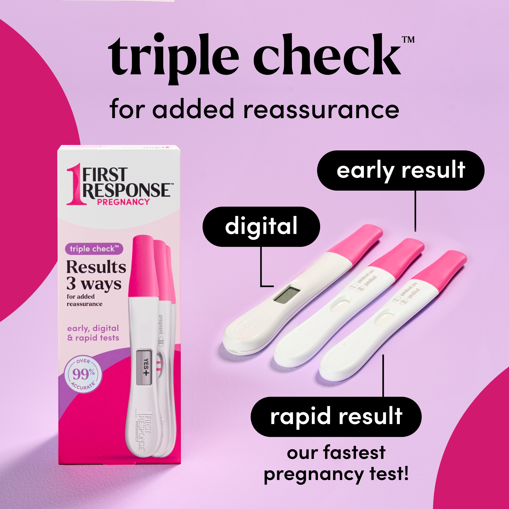 First Response Triple Check Pregnancy Test.